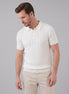 Men's Textured Knit Polo Shirt