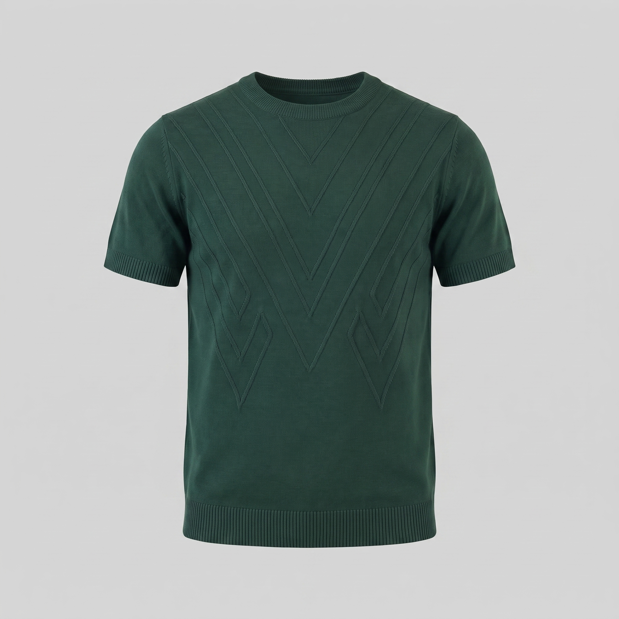 Men's Textured Knit T-Shirt for Comfort and Style