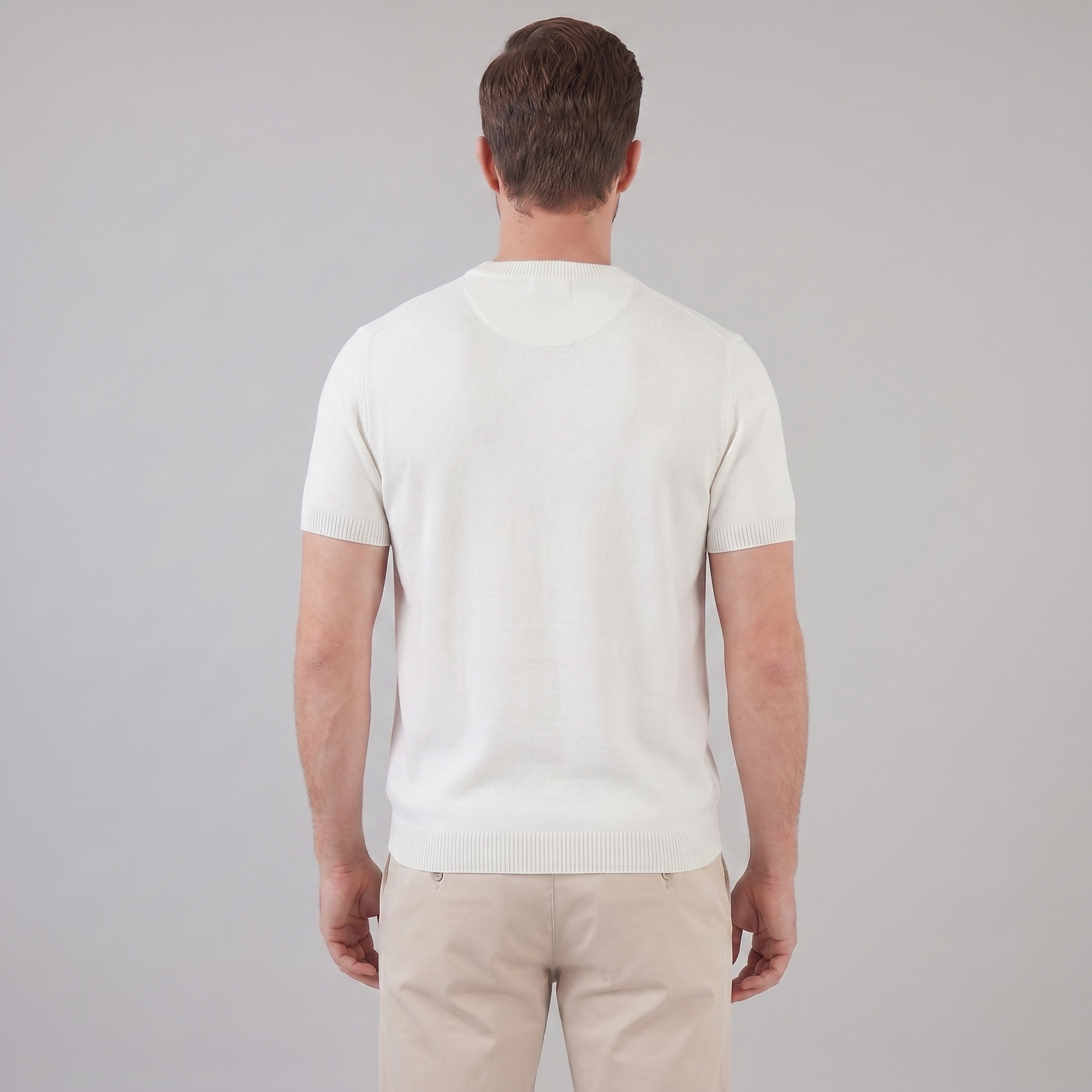 Men's Textured Knit T-Shirt for Comfort and Style