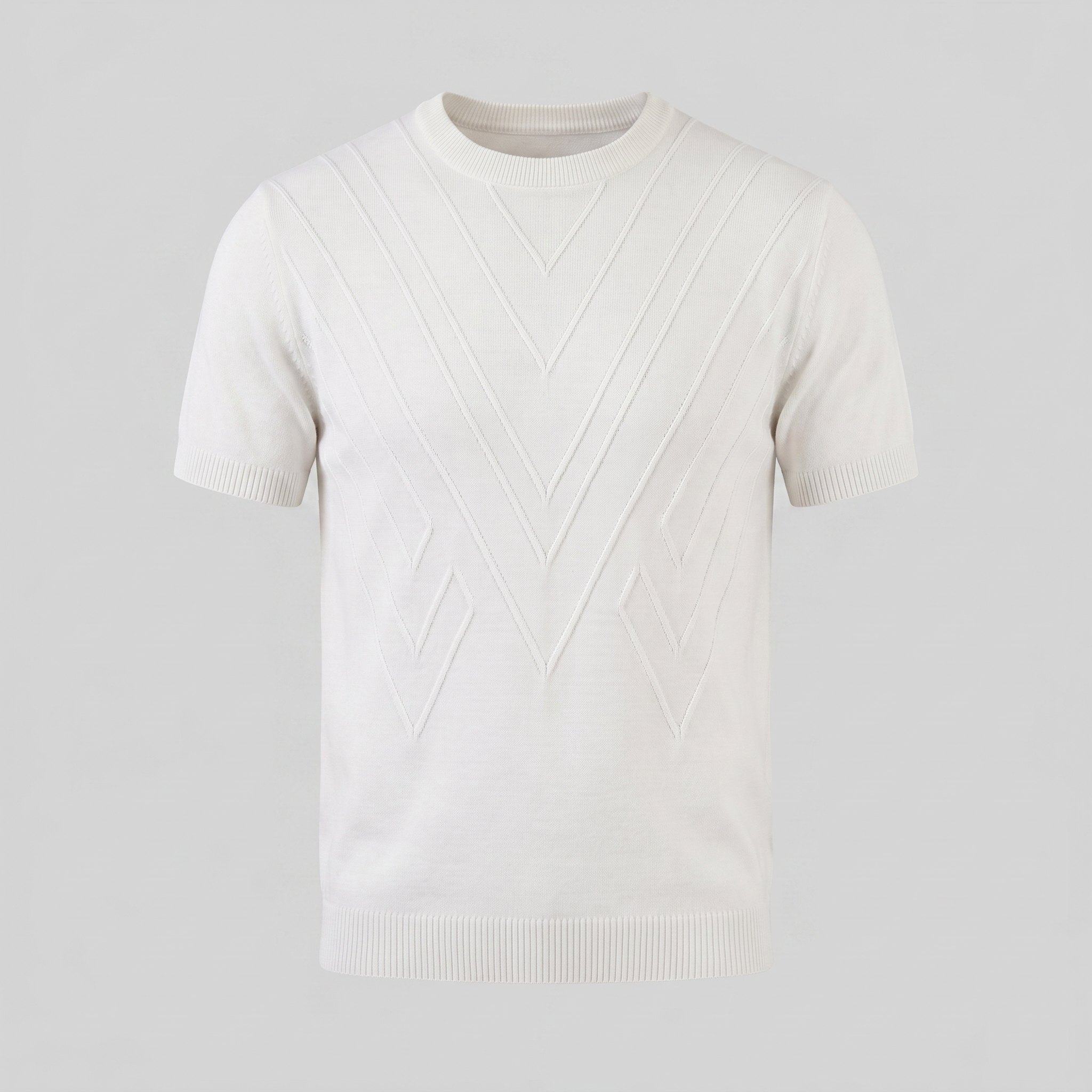 Men's Textured Knit T-Shirt for Comfort and Style