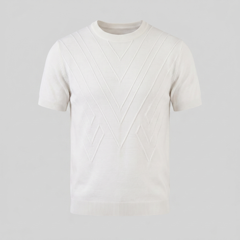 Men's Textured Knit T-Shirt for Comfort and Style