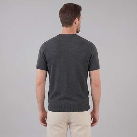 Men's Textured Knit T-Shirt for Comfort and Style
