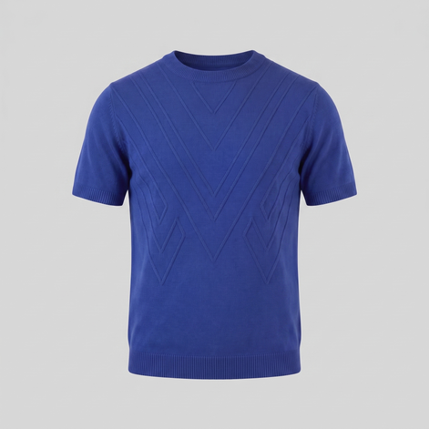 Men's Textured Knit T-Shirt for Comfort and Style