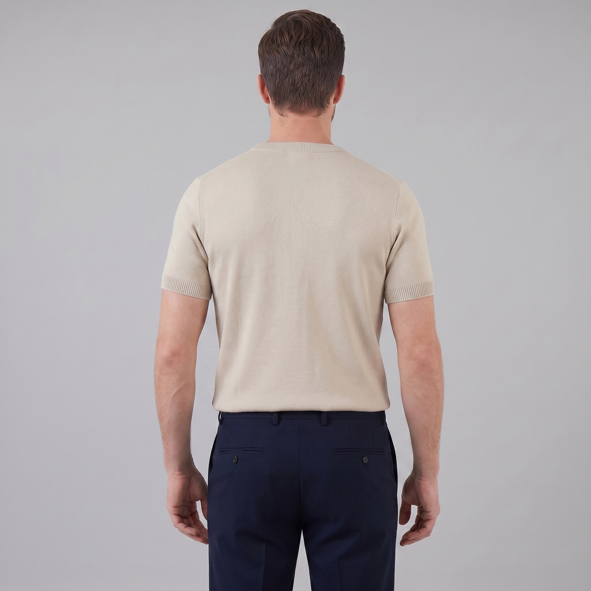Men's Textured Knit T-Shirt for Comfort and Style