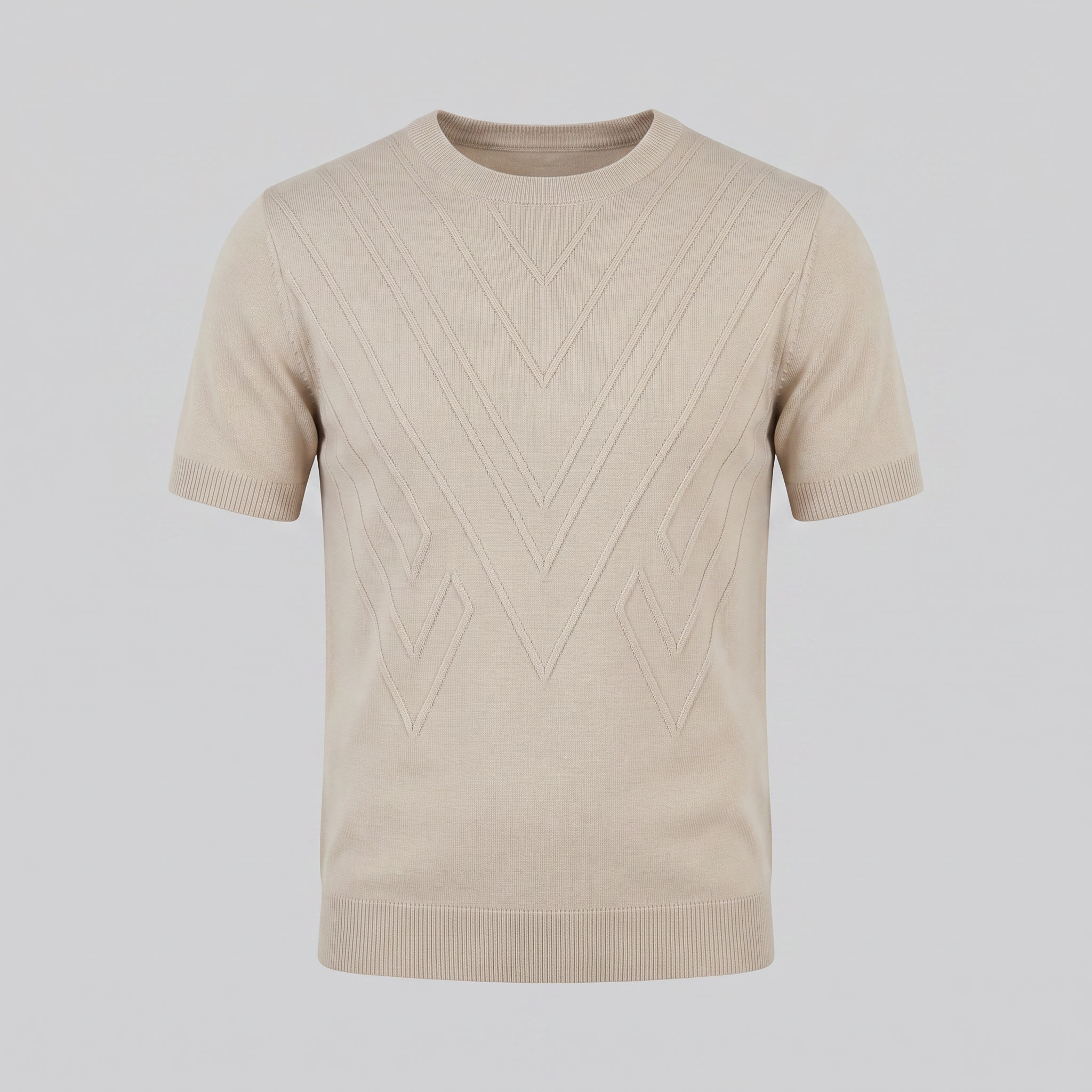 Men's Textured Knit T-Shirt for Comfort and Style