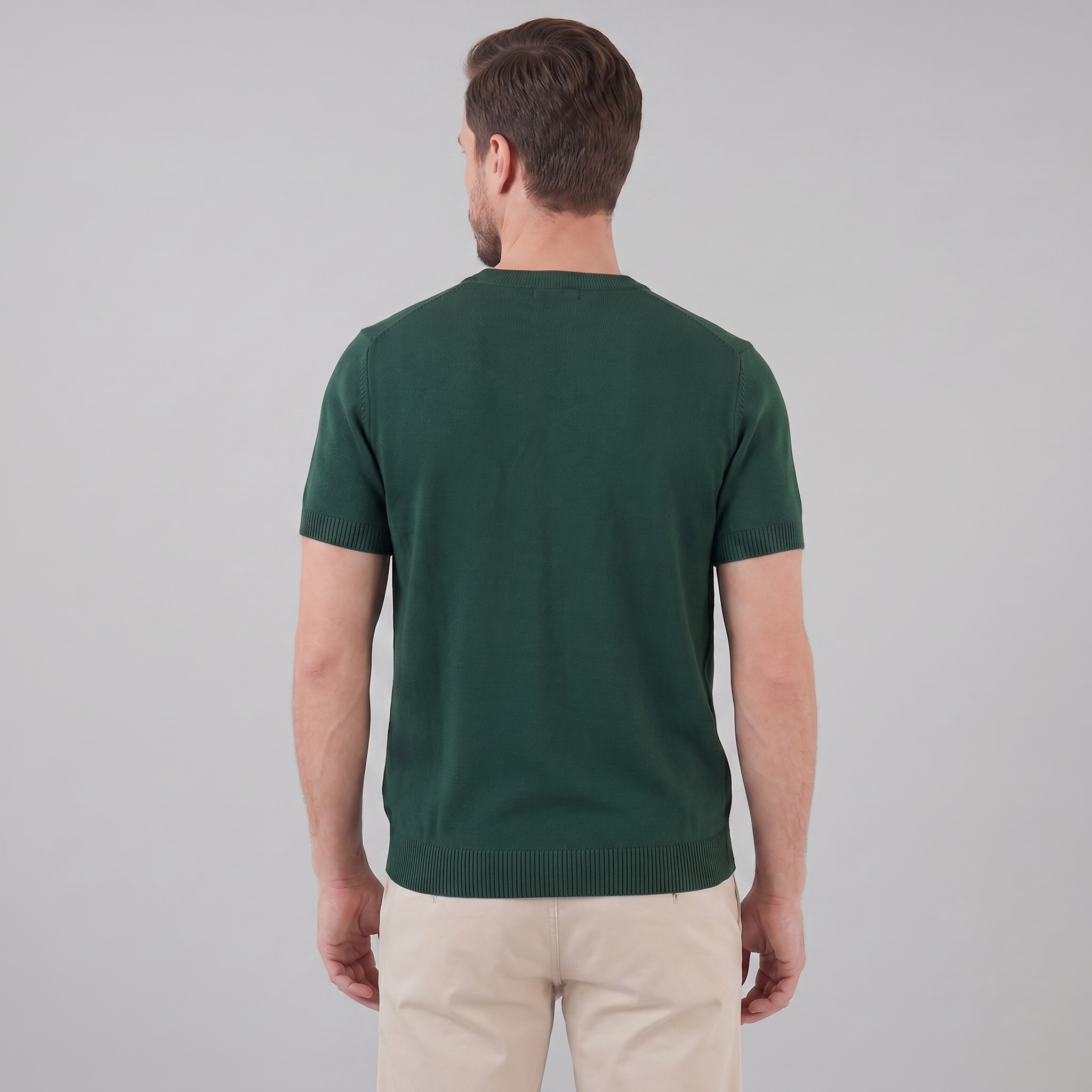Men's Textured Knit T-Shirt for Comfort and Style