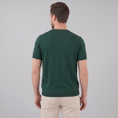 Men's Textured Knit T-Shirt for Comfort and Style