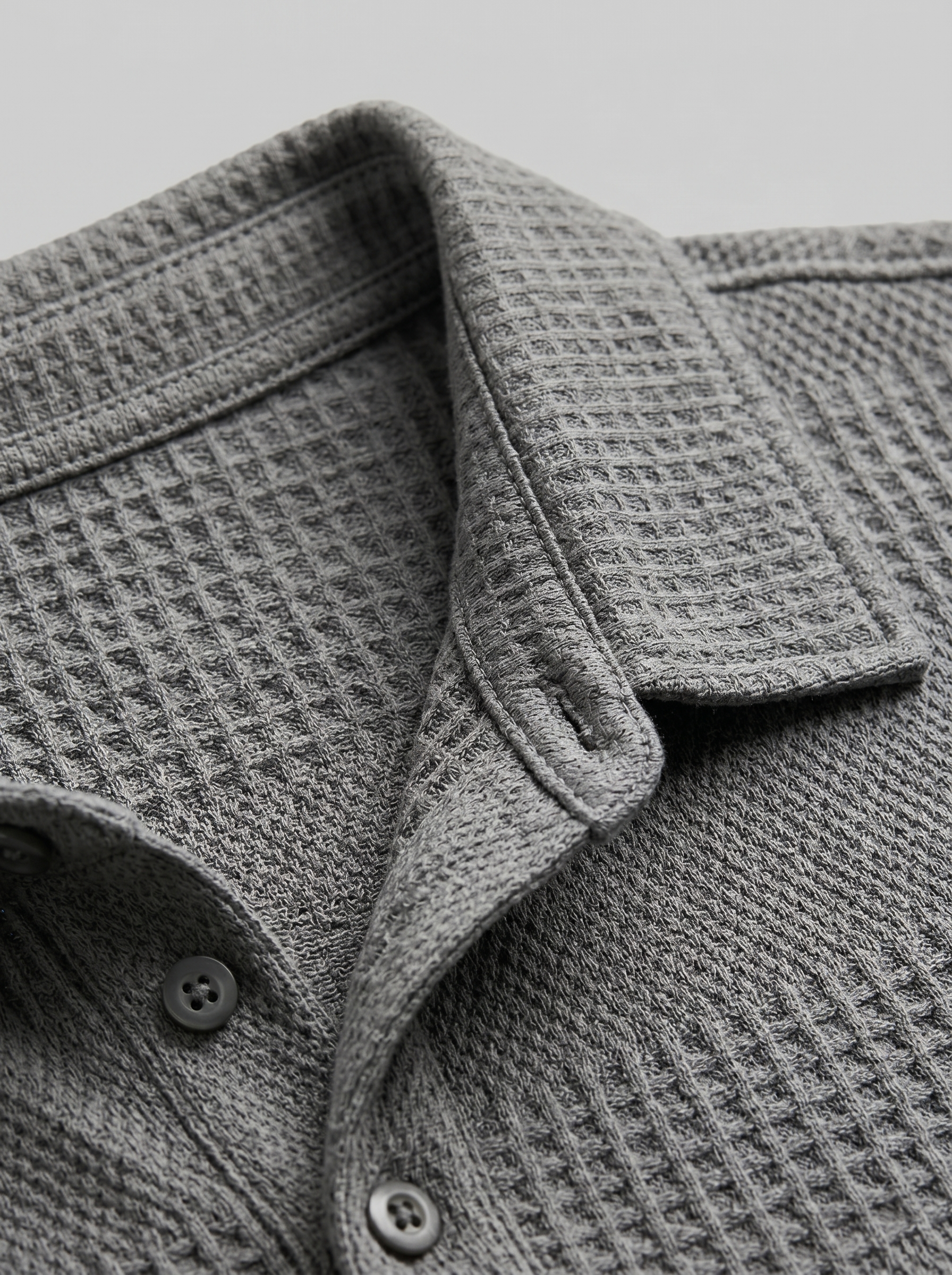 Men's Textured Polo and Shorts Set