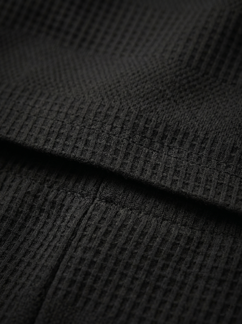 Men's Textured Polo and Shorts Set
