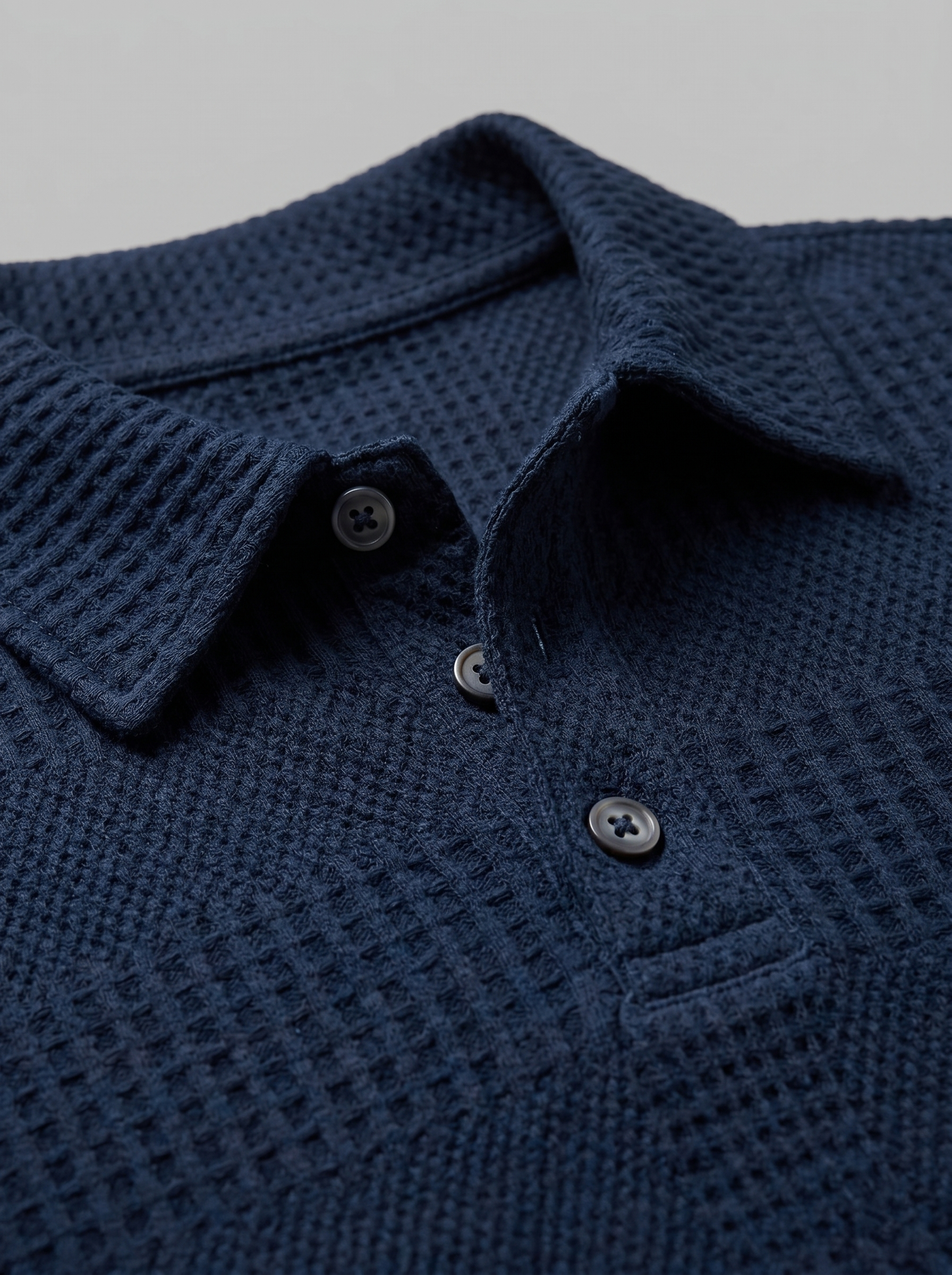 Men's Textured Polo and Shorts Set