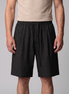 Men's Textured Polyester Drawstring Shorts