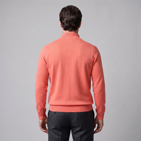 Men's Textured Quarter-Zip Sweater