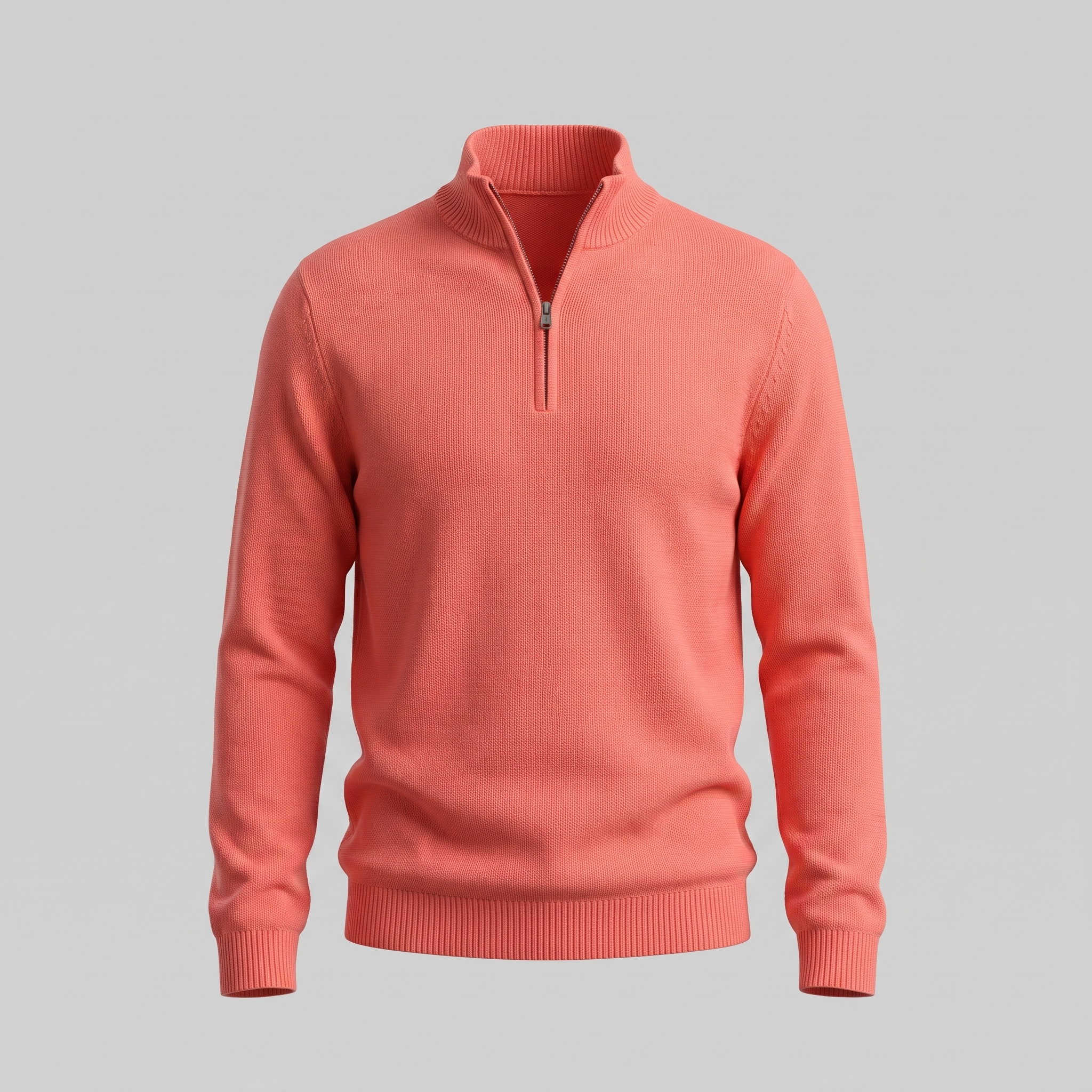 Men's Textured Quarter-Zip Sweater
