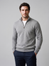 Men's Textured Quarter-Zip Sweater