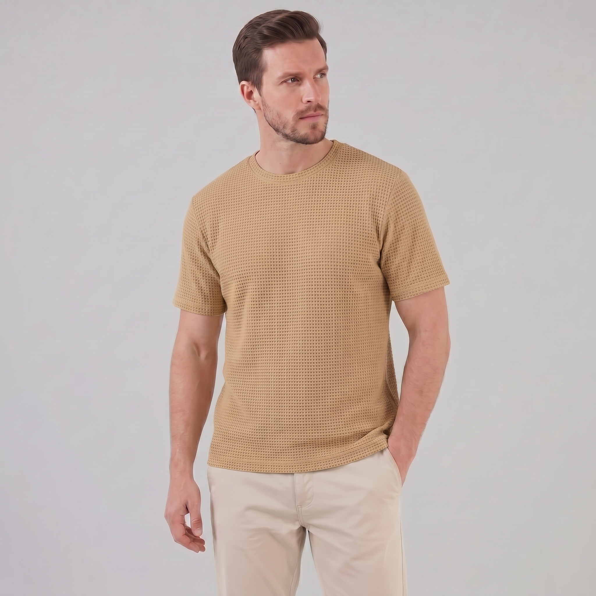 Men's Textured Short Sleeve Shirt