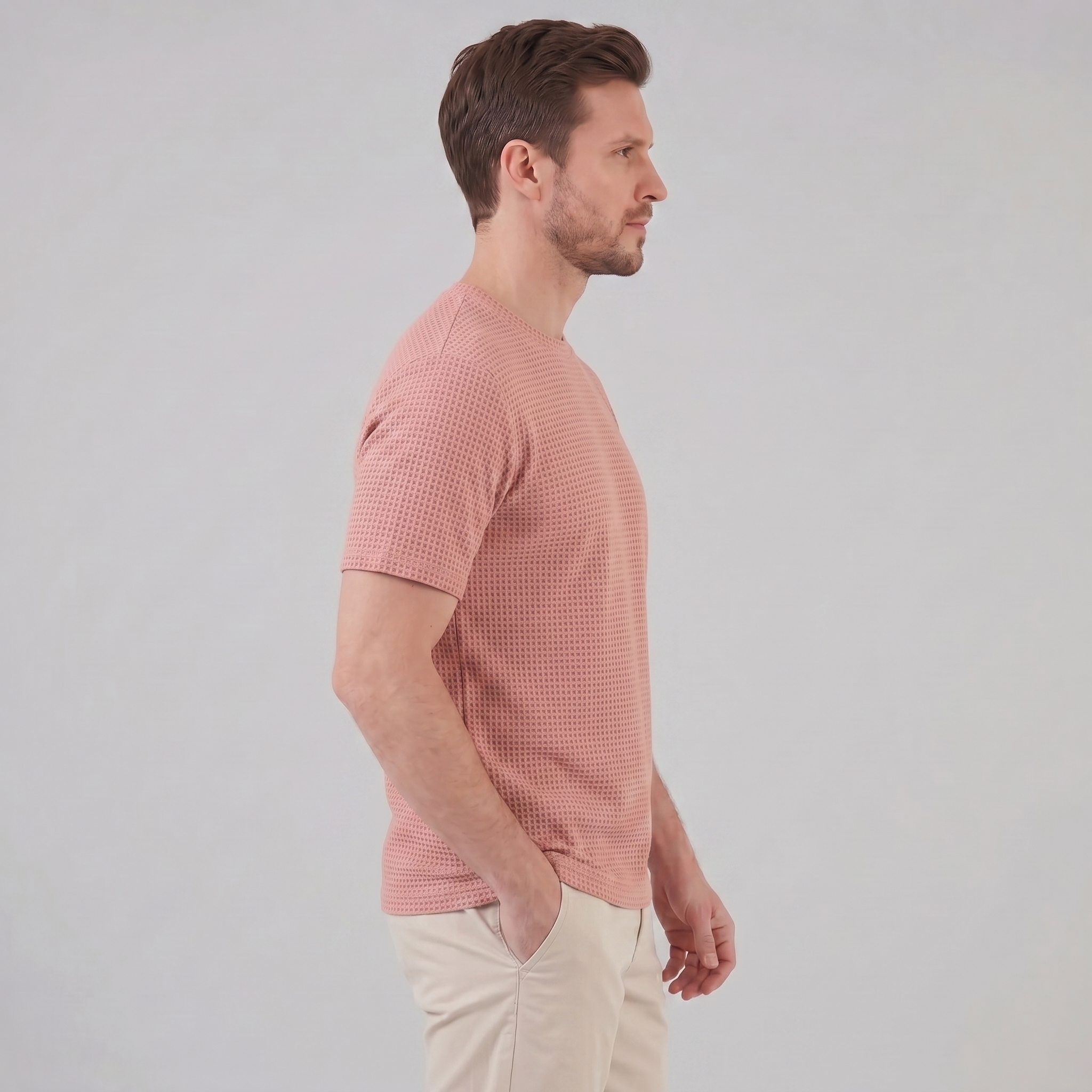 Men's Textured Short Sleeve Shirt