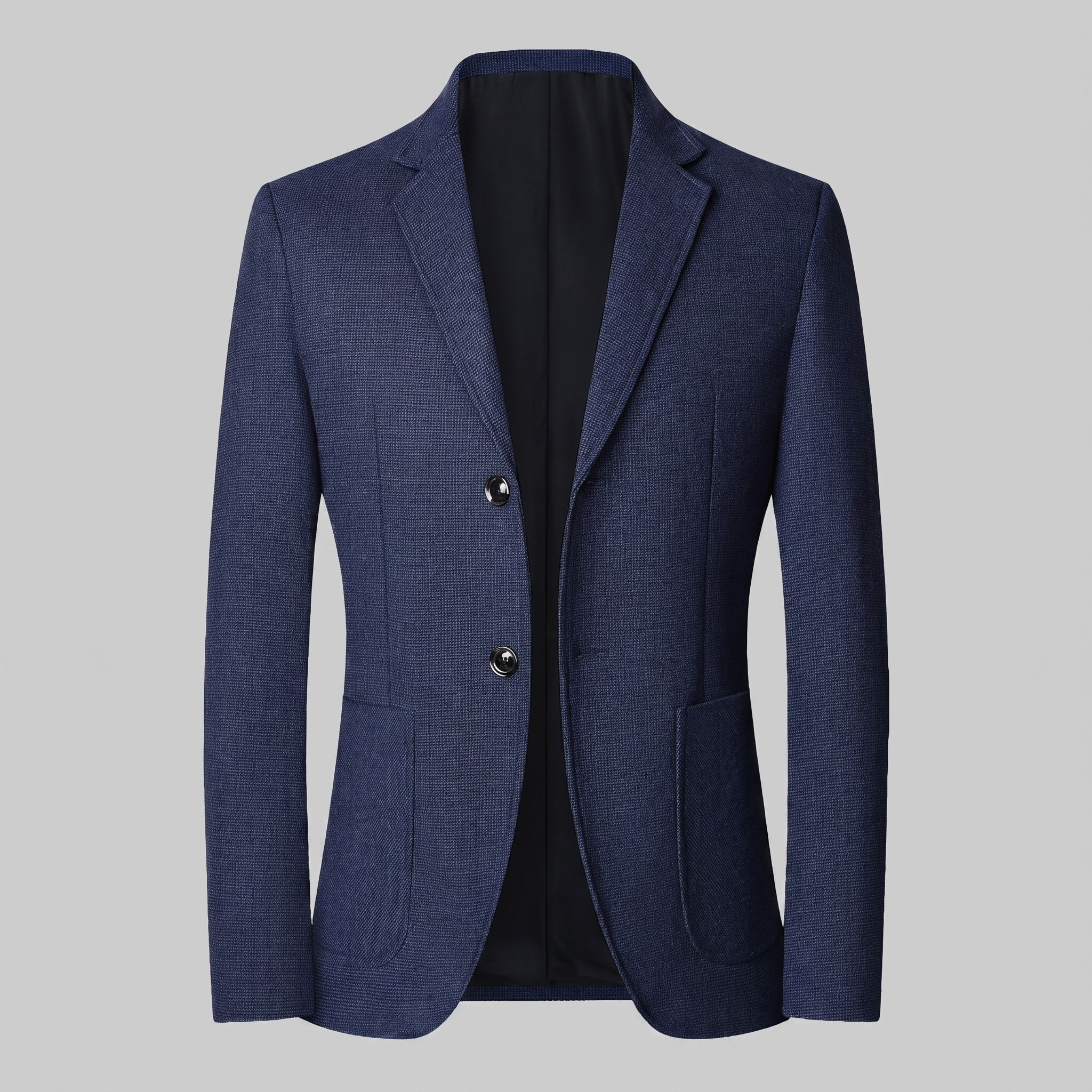 Men's Textured Two-Button Blazer
