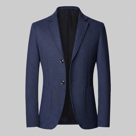 Men's Textured Two-Button Blazer
