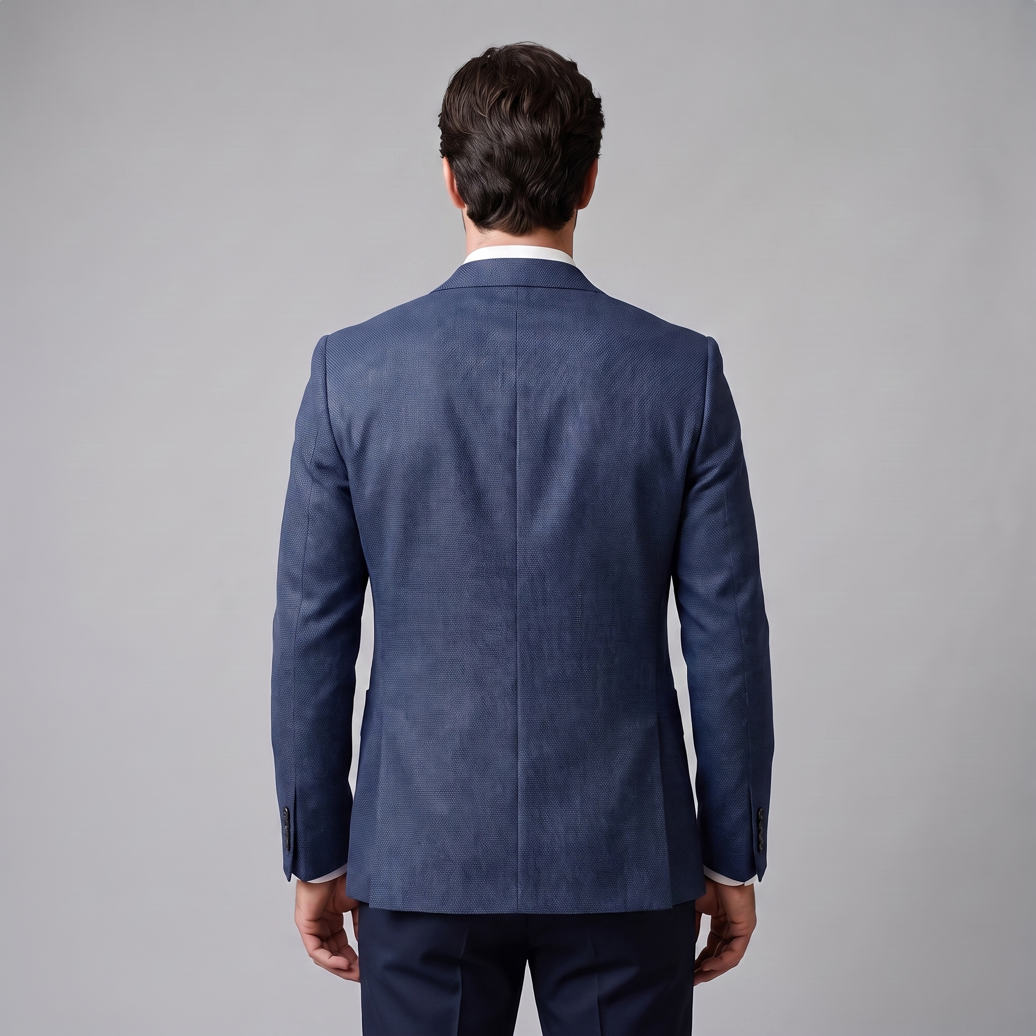 Men's Textured Two-Button Blazer