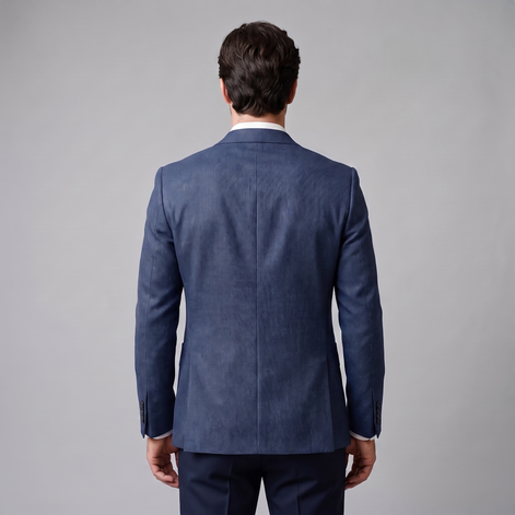 Men's Textured Two-Button Blazer