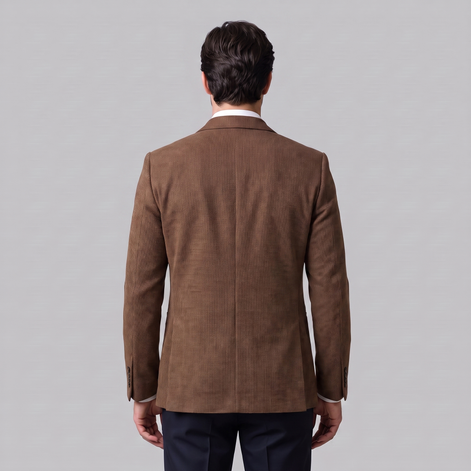 Men's Textured Two-Button Blazer