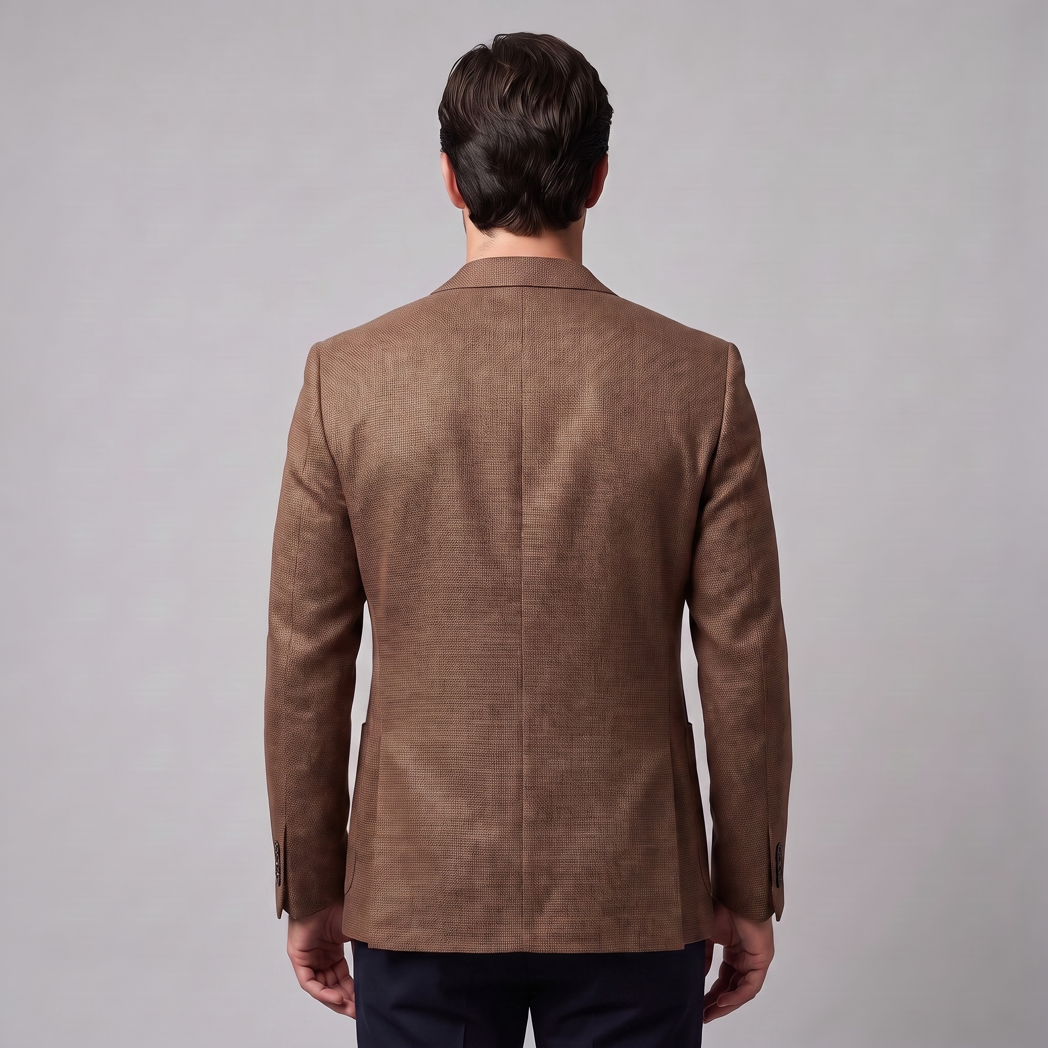 Men's Textured Two-Button Blazer