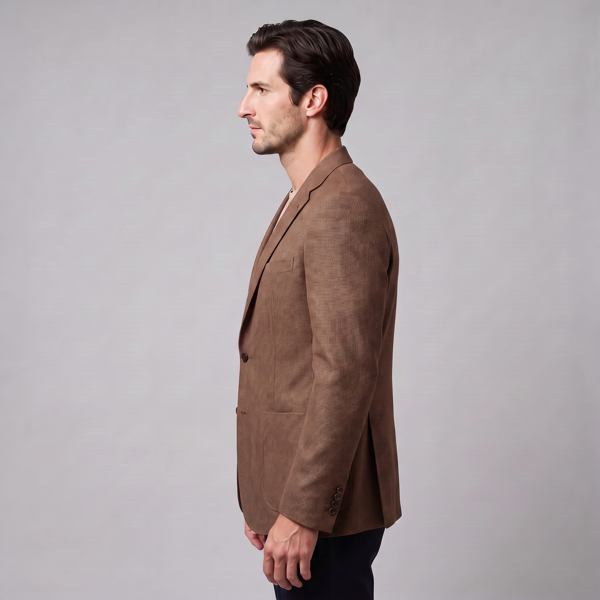 Men's Textured Two-Button Blazer