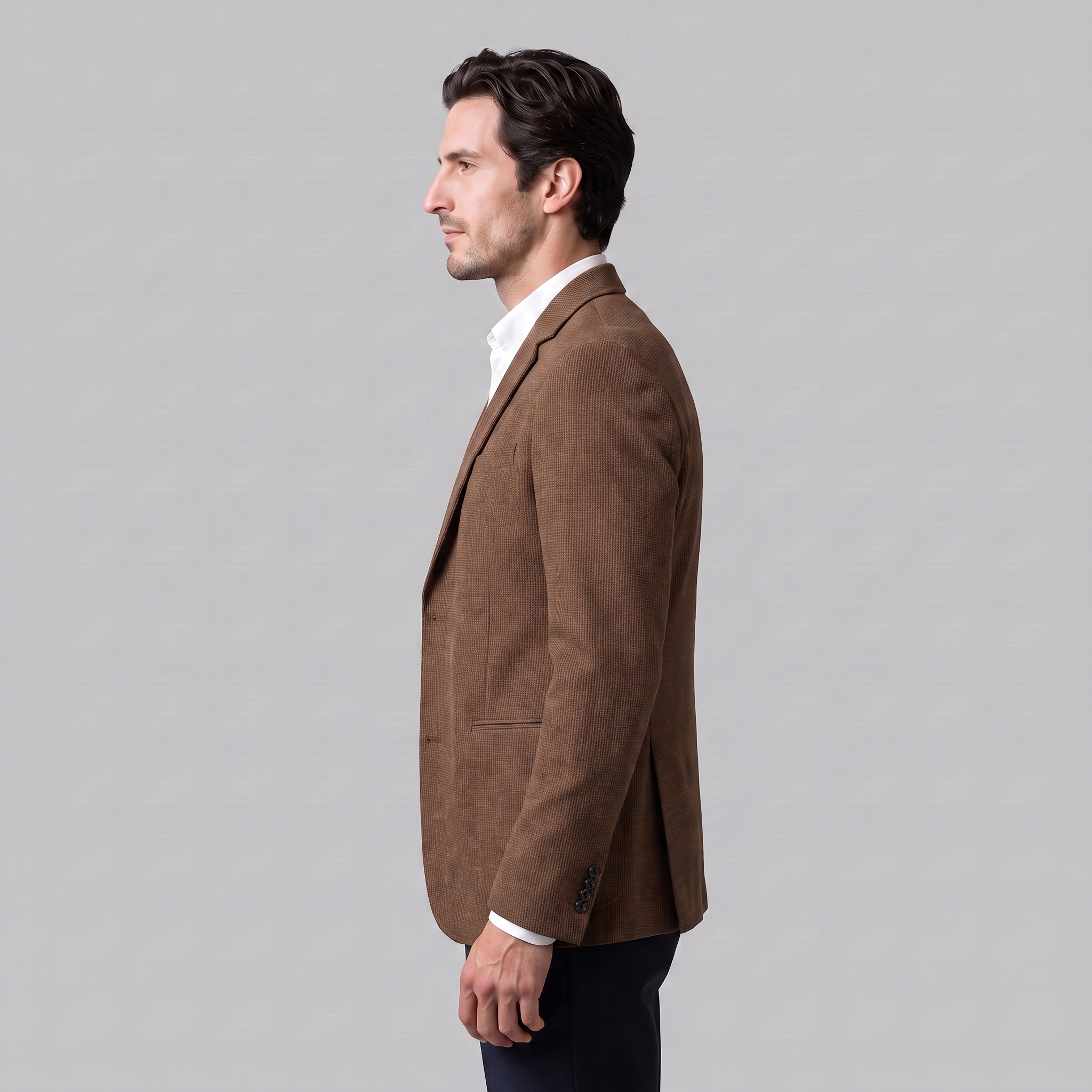 Men's Textured Two-Button Blazer