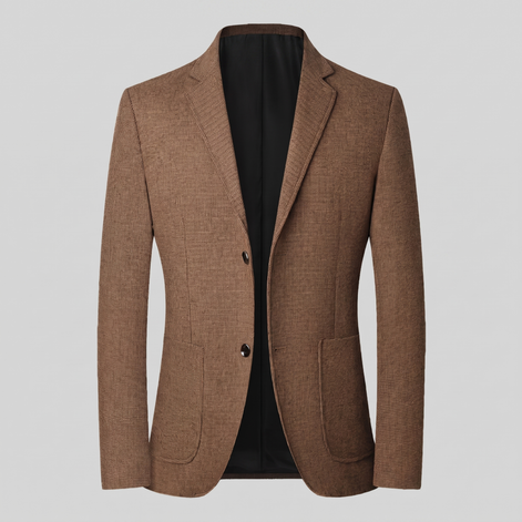 Men's Textured Two-Button Blazer