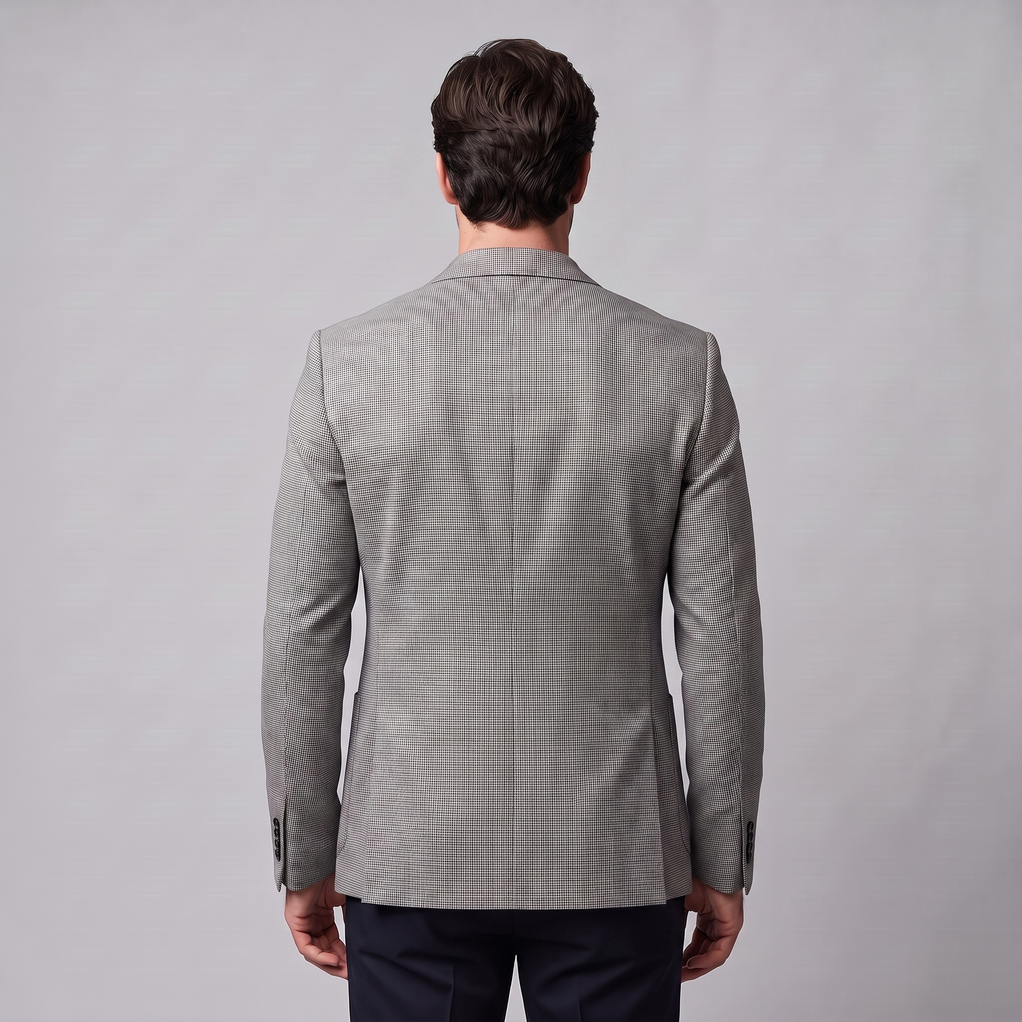 Men's Textured Two-Button Blazer