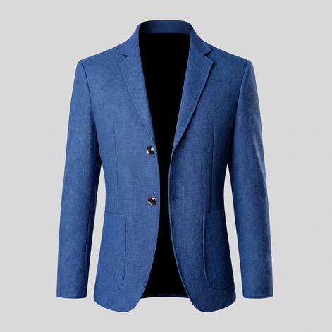 Men's Textured Two-Button Blazer