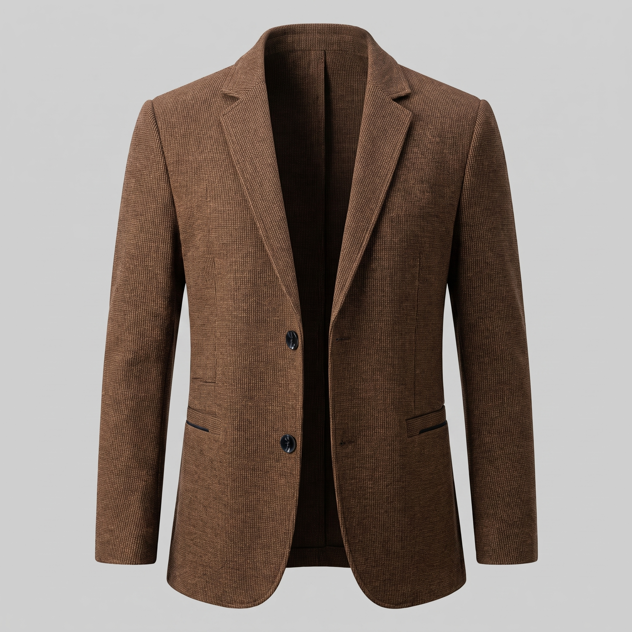 Men's Textured Two-Button Blazer