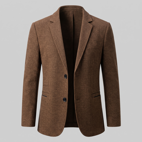 Men's Textured Two-Button Blazer