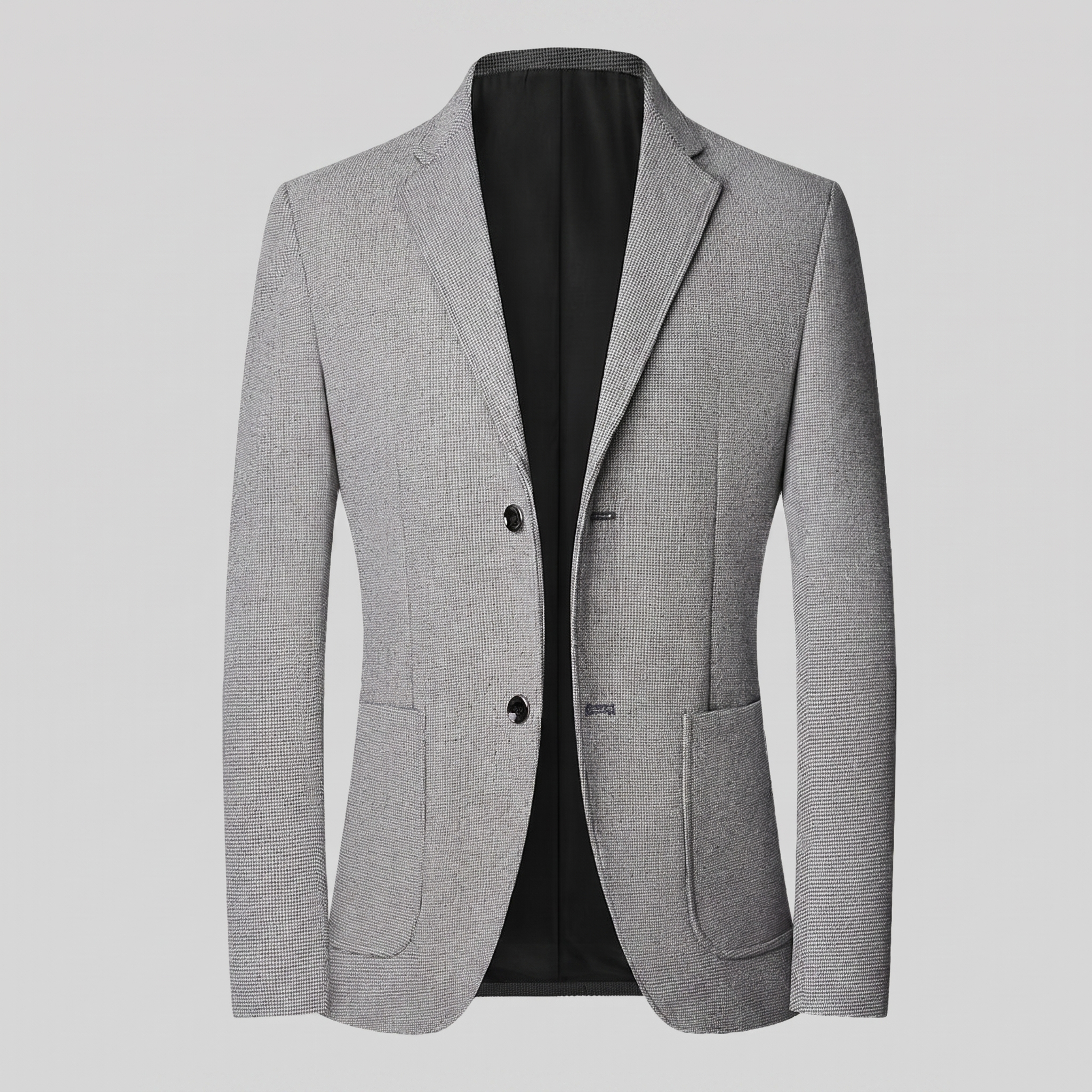 Men's Textured Two-Button Blazer