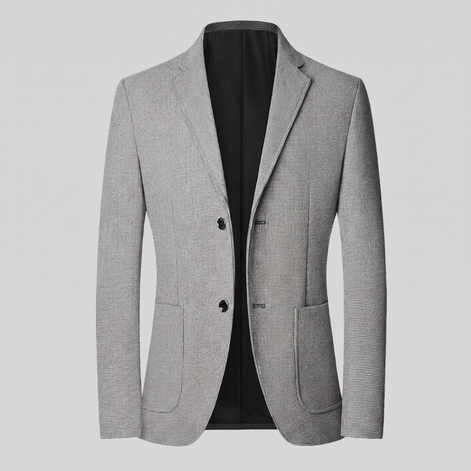 Men's Textured Two-Button Blazer