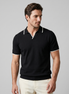 Men's Tipped Open-Collar Knit Polo