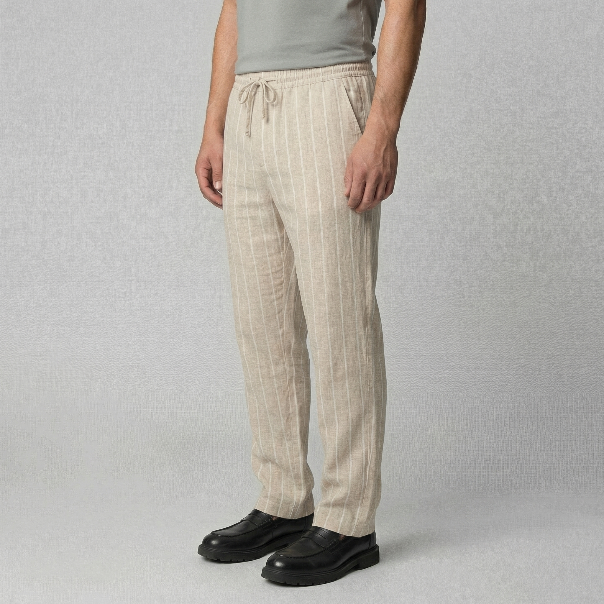Men's Trousers with Drawstring Waist