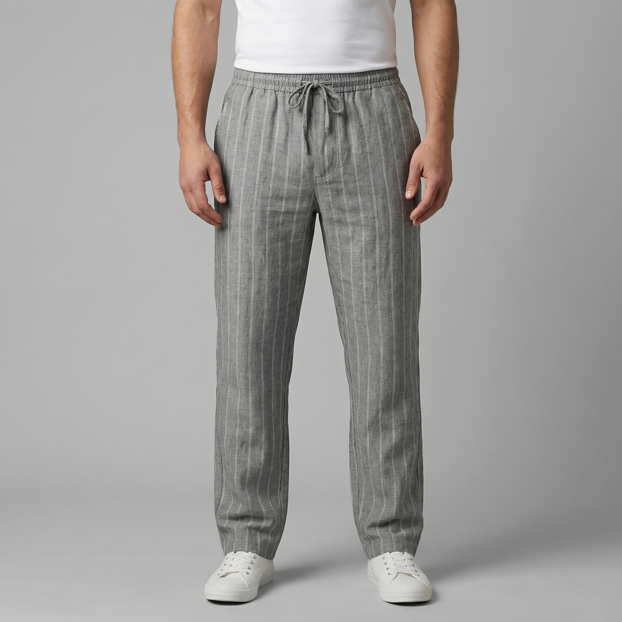 Men's Trousers with Drawstring Waist