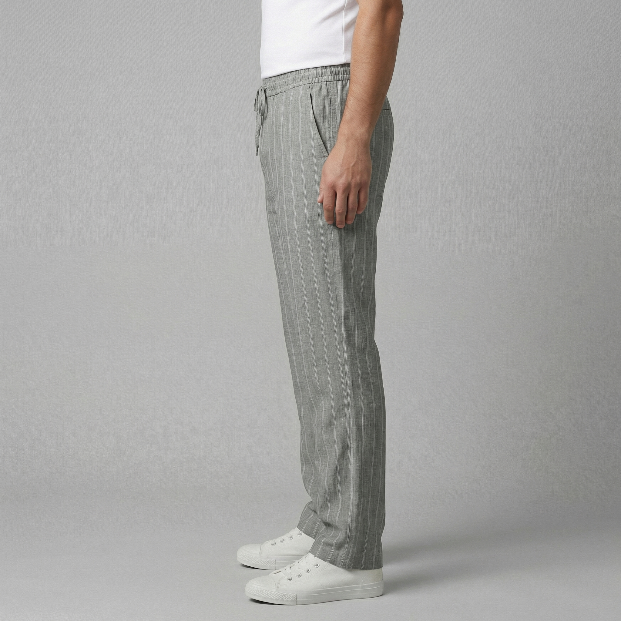 Men's Trousers with Drawstring Waist