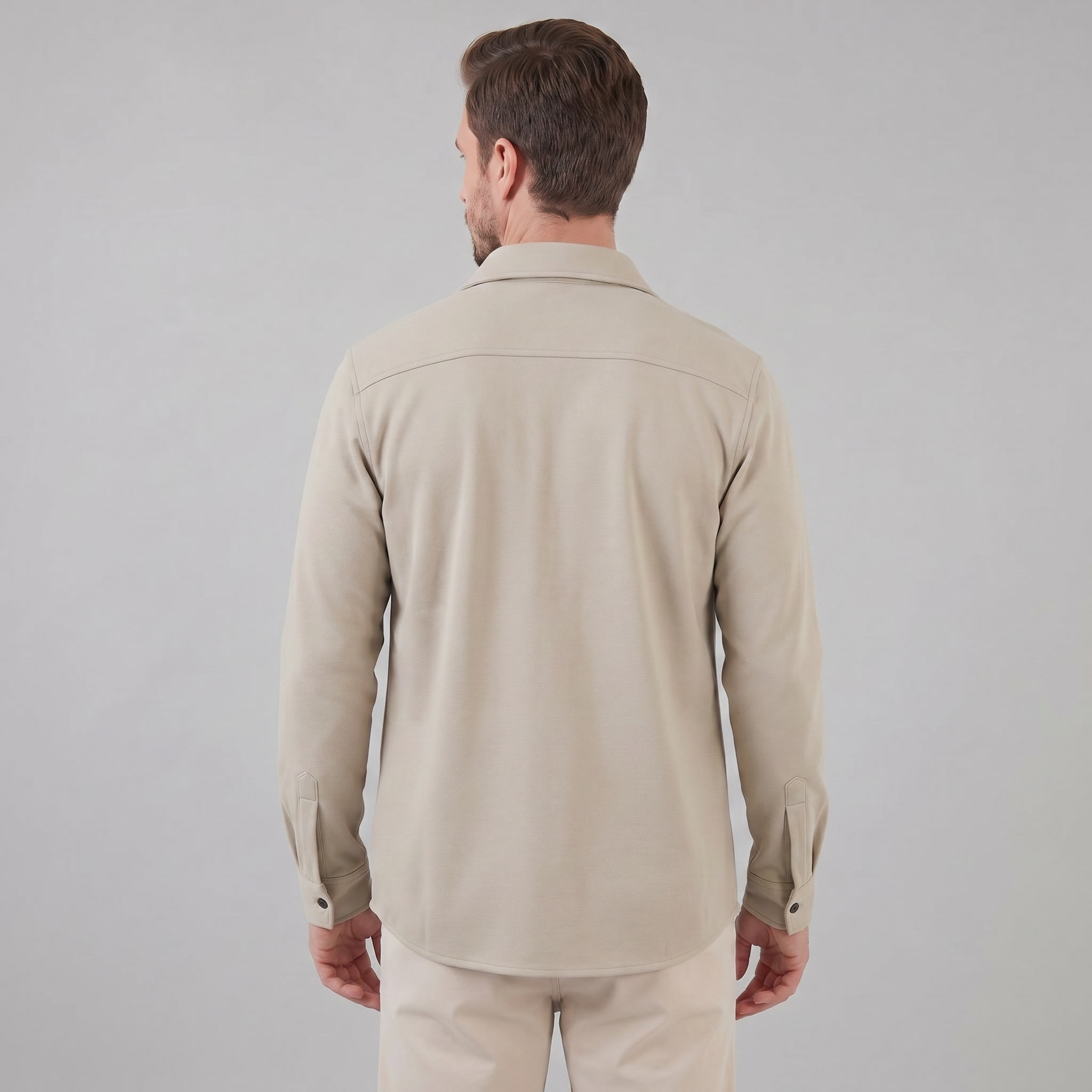 Men's Twin-Pocket Overshirt Slim Fit