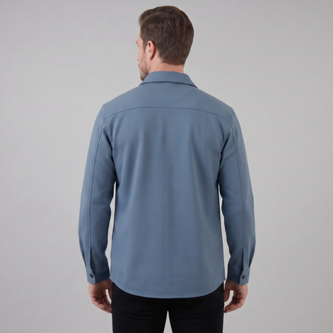 Men's Twin-Pocket Overshirt Slim Fit