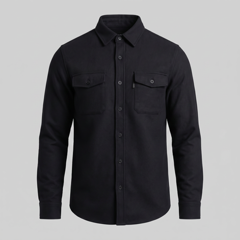 Men's Twin-Pocket Overshirt Slim Fit