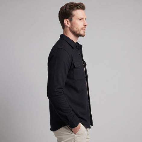 Men's Twin-Pocket Overshirt Slim Fit