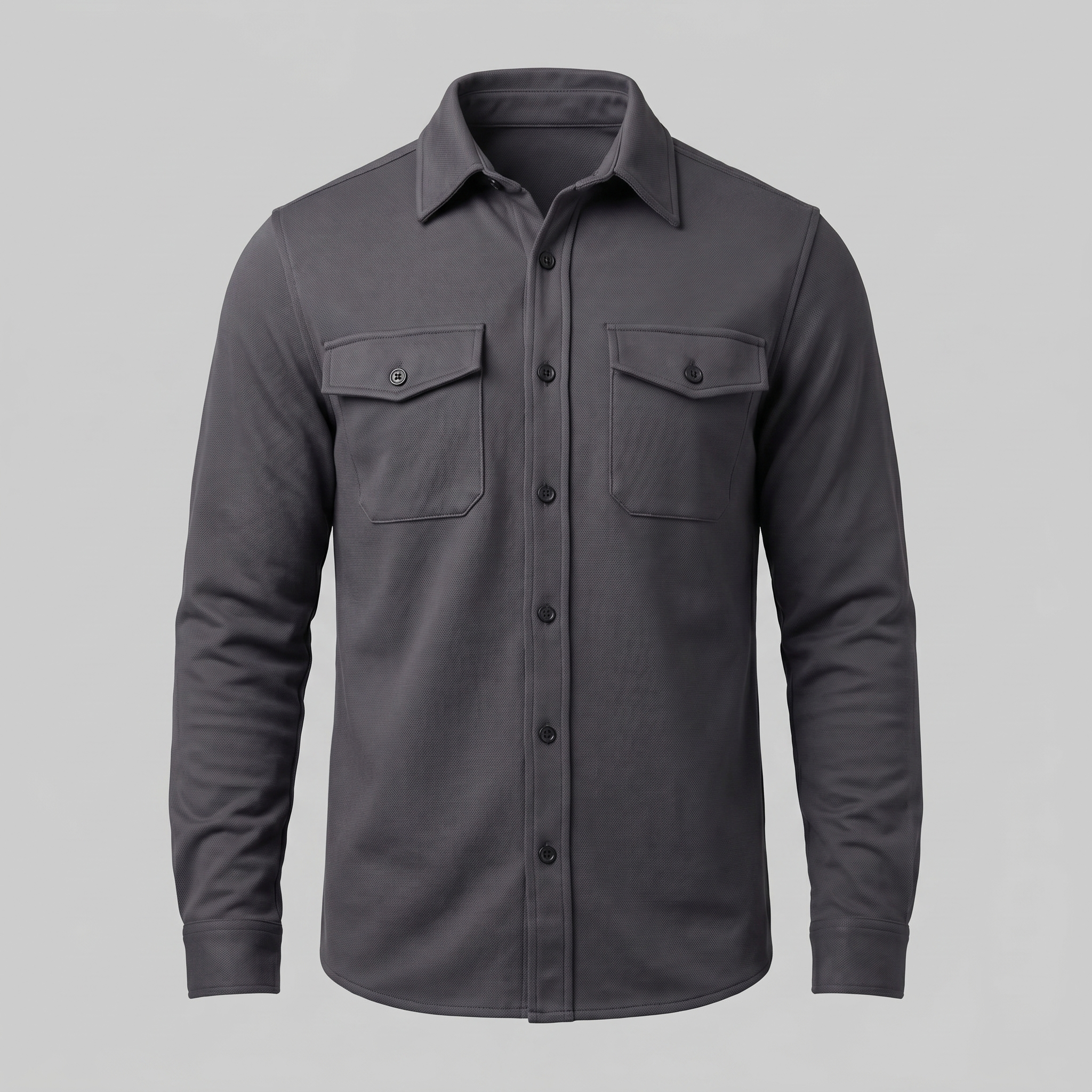 Men's Twin-Pocket Overshirt Slim Fit
