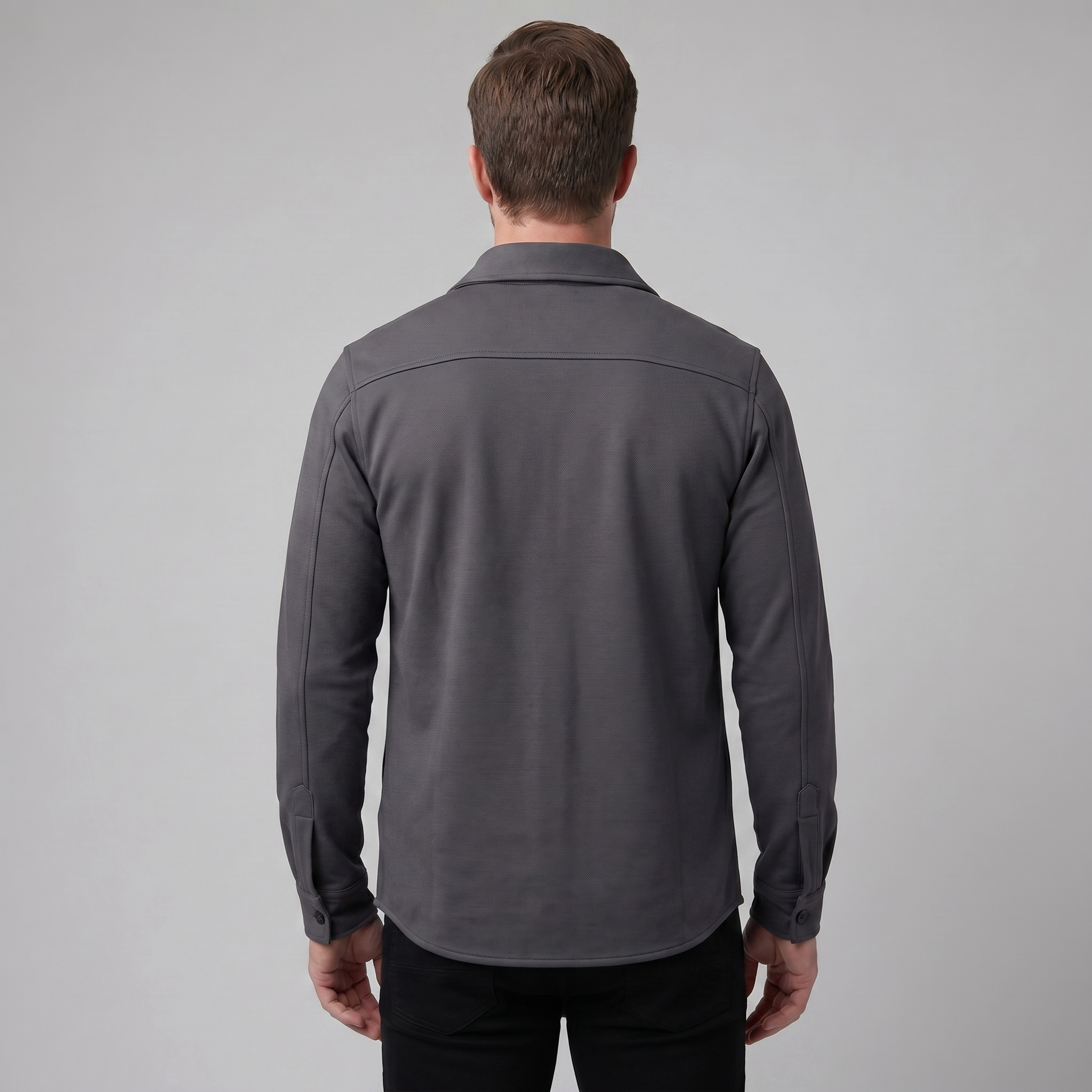 Men's Twin-Pocket Overshirt Slim Fit