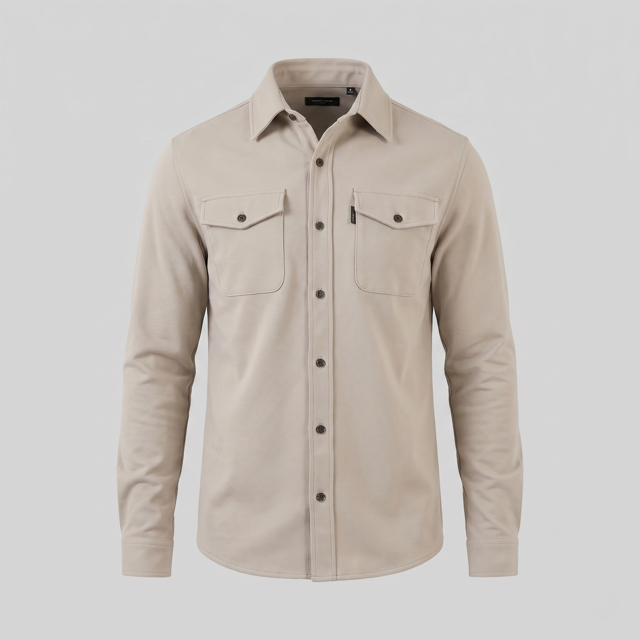 Men's Twin-Pocket Overshirt Slim Fit