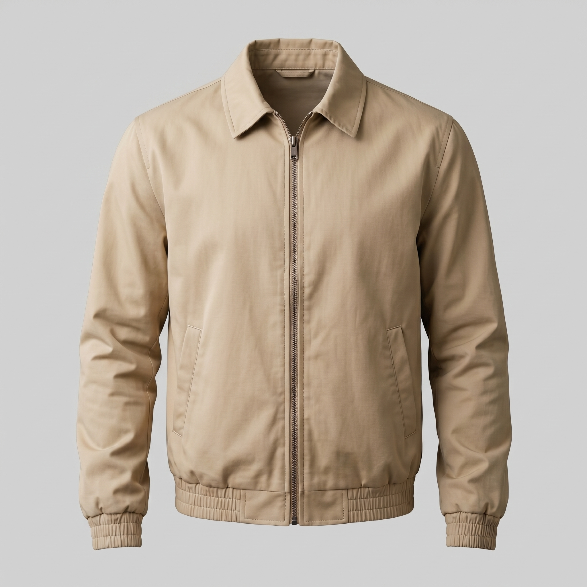 Men's Urban Casual Jacket with Zipper Details