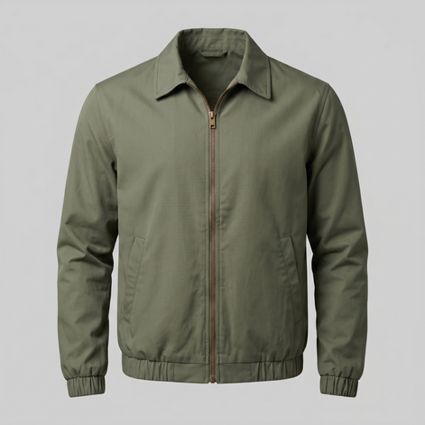 Men's Urban Casual Jacket with Zipper Details