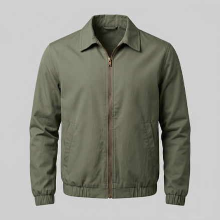 Men's Urban Casual Jacket with Zipper Details
