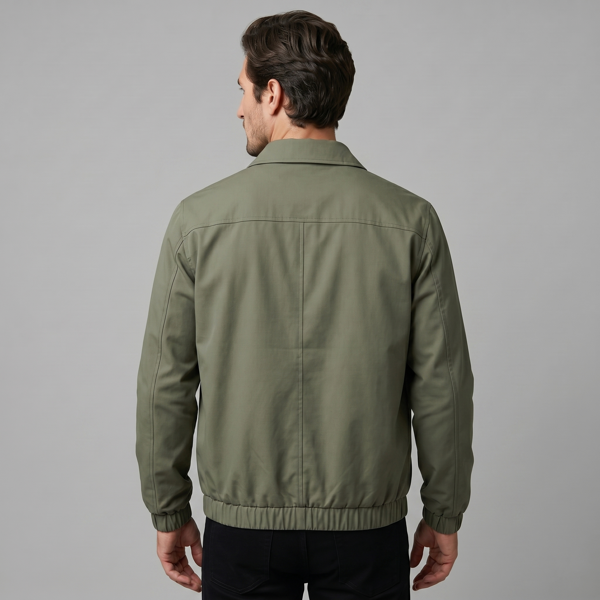 Men's Urban Casual Jacket with Zipper Details